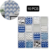 Maxbell 10 Pieces Self Adhesive Tile Backsplash Peel & Stick Home Decor for Nursery