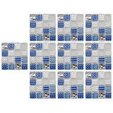 Maxbell 10 Pieces Self Adhesive Tile Backsplash Peel & Stick Home Decor for Nursery