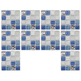 Maxbell 10 Pieces Self Adhesive Tile Backsplash Peel & Stick Home Decor for Nursery