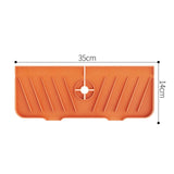 Maxbell Kitchen Faucet Sink Splash Guard Sink Draining Pad for Bathroom Home  Orange