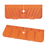 Maxbell Kitchen Faucet Sink Splash Guard Sink Draining Pad for Bathroom Home  Orange