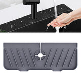 Maxbell Kitchen Faucet Sink Splash Guard Sink Draining Pad for Bathroom Home  Grey