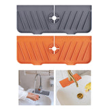 Maxbell Kitchen Faucet Sink Splash Guard Sink Draining Pad for Bathroom Home  Grey