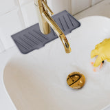 Maxbell Kitchen Faucet Sink Splash Guard Sink Draining Pad for Bathroom Home  Grey