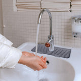 Maxbell Kitchen Faucet Sink Splash Guard Sink Draining Pad for Bathroom Home  Grey