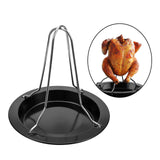 Maxbell Durable Chicken Roaster Rack Tool Stainless Steel for BBQ Indoor Outdoor Bakeware