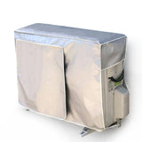 Maxbell Air Conditioner Cover for Outside Unit Anti Snow Overcover Silver 2P