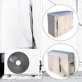 Maxbell Air Conditioner Cover for Outside Unit Anti Snow Overcover Silver 2P