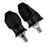 Maxbell 2 Pieces LED Turn Signal Indicator Fits for Honda RS150R Winner Smoke Black