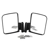 Maxbell 1 Pair Folding Side View Mirrors Clear Vision Replacement for Golf Cart Part