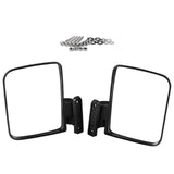 Maxbell 1 Pair Folding Side View Mirrors Clear Vision Replacement for Golf Cart Part