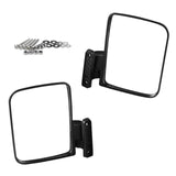 Maxbell 1 Pair Folding Side View Mirrors Clear Vision Replacement for Golf Cart Part