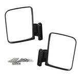 Maxbell 1 Pair Folding Side View Mirrors Clear Vision Replacement for Golf Cart Part