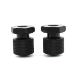 Maxbell 1 Pair Solo Seat Nuts Dual Holes for Harley Road Glide 2018-2022 Black