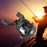 Maxbell Round Baitcast Reel 6.2:1 Gear Ratio 5kg Drag Magnetic Brake Left-handed