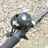 Maxbell Round Baitcast Reel 6.2:1 Gear Ratio 5kg Drag Magnetic Brake Left-handed