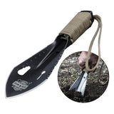 Maxbell Outdoor Camping Multipurpos Shovel Small Hand Shovel Gardening Tool black