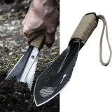 Maxbell Outdoor Camping Multipurpos Shovel Small Hand Shovel Gardening Tool black