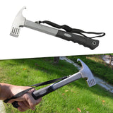 Maxbell Outdoor Tent Peg Hammer Fishing Hiking Climbing Stake Nail Puller Grey