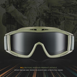 Maxbell Safety Glasses Shooting Cycling Outdoor Eyeglasses Goggles Men Army Green