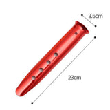 Maxbell 5Pcs Portable Tent Stakes Pegs Ground Nails Snow Sand Camping Red 23cm