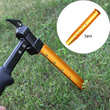 Maxbell 5Pcs Portable Tent Stakes Pegs Ground Nails Snow Sand Camping Yellow 23cm