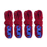 Maxbell 4x Tent Rope with S Tensioner High Strength for Tying Down Tarp Camping Tent