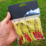 Maxbell 4x Tent Rope with S Tensioner High Strength for Tying Down Tarp Camping Tent