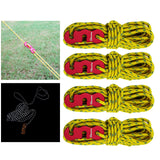 Maxbell 4x Tent Rope with S Tensioner High Strength for Tying Down Tarp Camping Tent