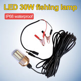 Maxbell LED Submersible Fishing Night Light Underwater Fish Lure Bait Finder Lamp White Light