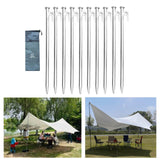 Maxbell 10 x Ground Stakes Tent Spikes Steel Heavy Duty for Canopy Outdoor Camping