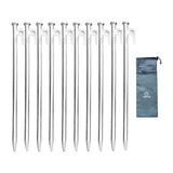 Maxbell 10 x Ground Stakes Tent Spikes Steel Heavy Duty for Canopy Outdoor Camping