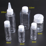 Maxbell 6 Pieces Outdoor Spice Jars Container Plastic Transparent with Storage Bag