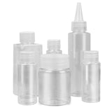 Maxbell 6 Pieces Outdoor Spice Jars Container Plastic Transparent with Storage Bag