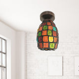 Maxbell Art Decor Mosaic Pendant Light Bar Lamp Room LED Ceiling Lights Lighting