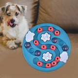 Maxbell Dog Puzzle Toy Pet Supply Interactive Toy Slow Feeding Food Puzzle  Blue