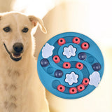 Maxbell Dog Puzzle Toy Pet Supply Interactive Toy Slow Feeding Food Puzzle  Blue