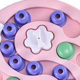 Maxbell Dog Puzzle Toy Pet Supply Interactive Toy Slow Feeding Food Puzzle  Pink