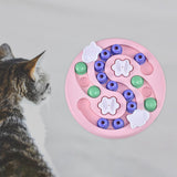 Maxbell Dog Puzzle Toy Pet Supply Interactive Toy Slow Feeding Food Puzzle  Pink