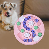 Maxbell Dog Puzzle Toy Pet Supply Interactive Toy Slow Feeding Food Puzzle  Pink