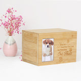 Maxbell Pet Urn for Dogs Cats Ashes Remembrance Pet Memorial Keepsake Wood Box A