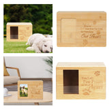 Maxbell Pet Urn for Dogs Cats Ashes Remembrance Pet Memorial Keepsake Wood Box A