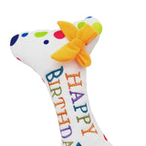 Maxbell Dog Large Birthday Cake, Bone, Present Squeaky Plush Toy Bone