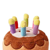 Maxbell Dog Large Birthday Cake, Bone, Present Squeaky Plush Toy Small Cake