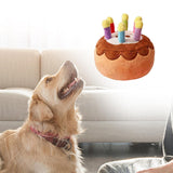 Maxbell Dog Large Birthday Cake, Bone, Present Squeaky Plush Toy Small Cake