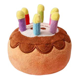 Maxbell Dog Large Birthday Cake, Bone, Present Squeaky Plush Toy Small Cake