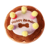 Maxbell Dog Large Birthday Cake, Bone, Present Squeaky Plush Toy Small Cake