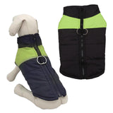 Maxbell Pet Dog Clothes Vest Jacket Warm Puppy Waterproof Winter Padded Coat Green XXL