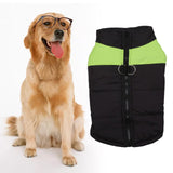 Maxbell Pet Dog Clothes Vest Jacket Warm Puppy Waterproof Winter Padded Coat Green XXL