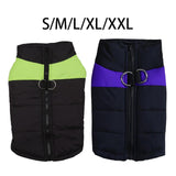 Maxbell Pet Dog Clothes Vest Jacket Warm Puppy Waterproof Winter Padded Coat Purple S